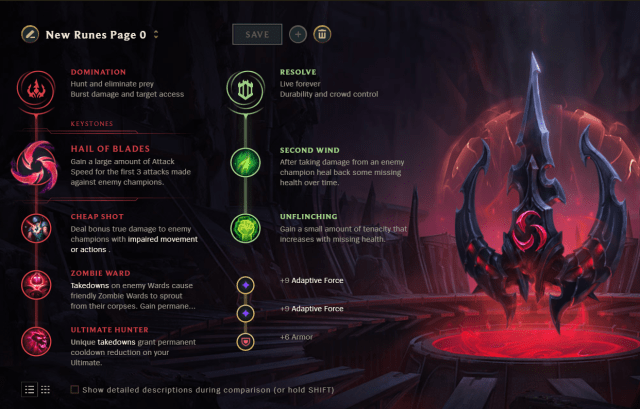 Pyke rune setup