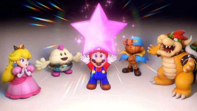 mario holding star in super mario rpg remake