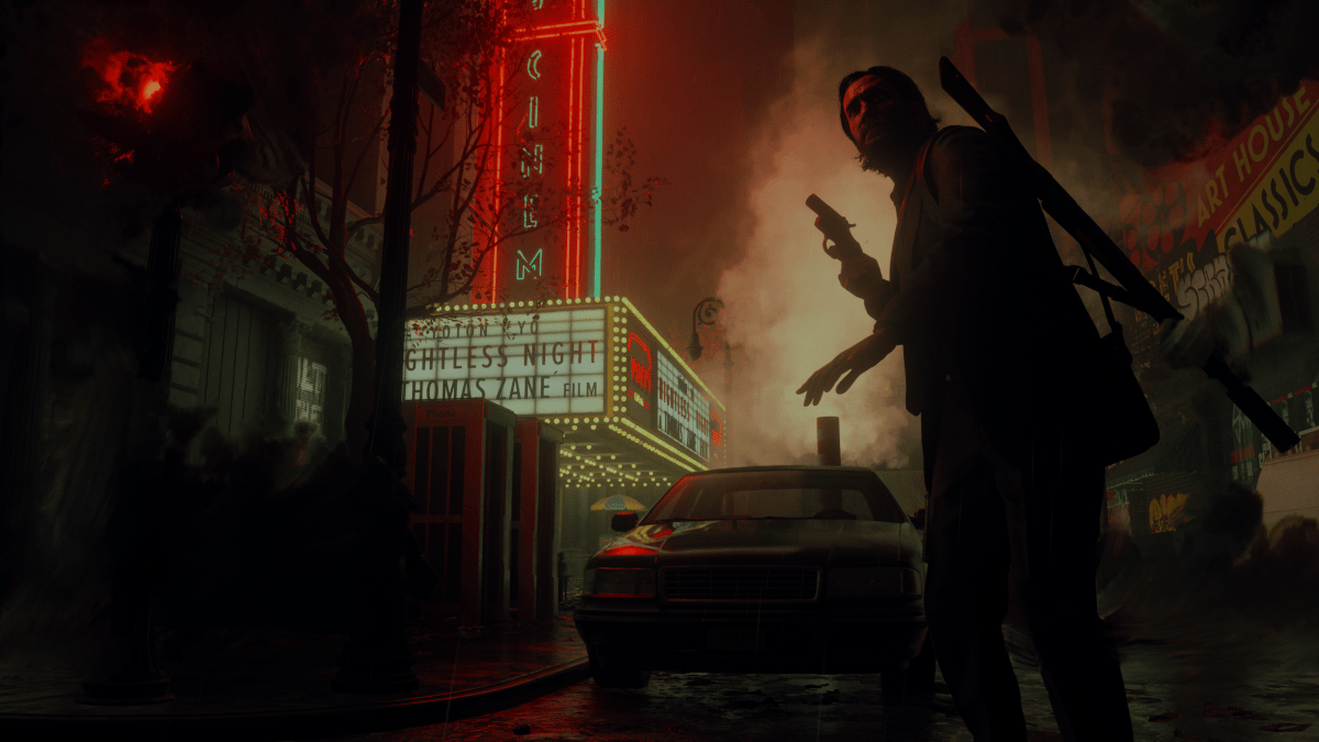 An in game screenshot of Alan Wake from Alan Wake 2.