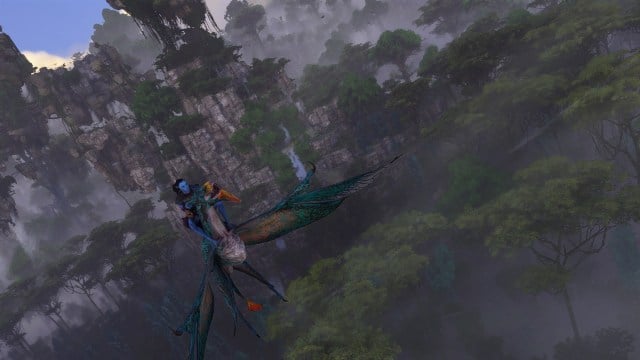 Player riding Ikran in Avatar: Frontiers of Pandora