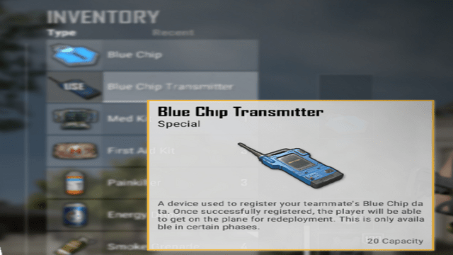 Blue Chip Transmitter in PUBG