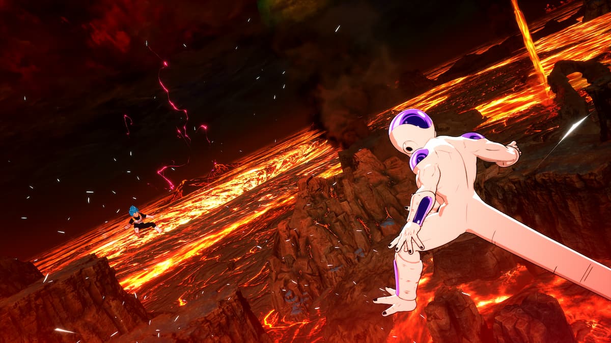 Freiza destroying a planet in Sparking! ZERO.