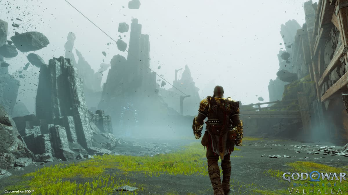 Kratos walking into Valhalla.