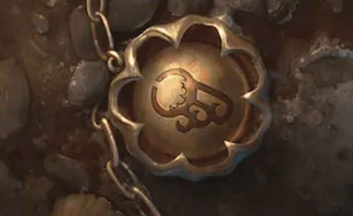 A clue found on a magic charm