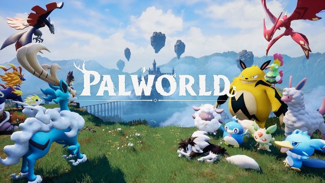 Concept art for Palworld featuring a plethora of creatures