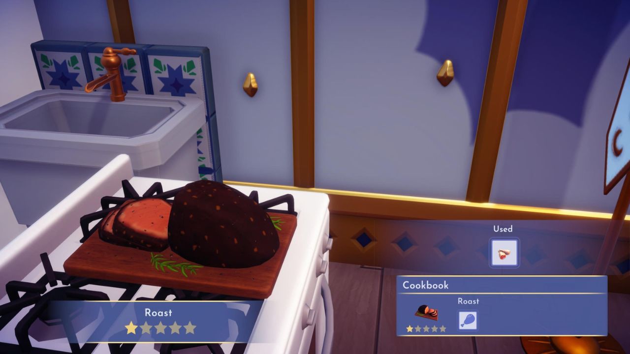 Roast meal recipe in Disney Dreamlight Vallety