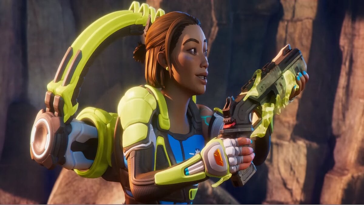 Conduit holding mozambique in Apex Legends Ignite Launch Trailer