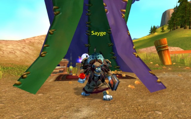 Sayage NPC at the Darkmoon Faire