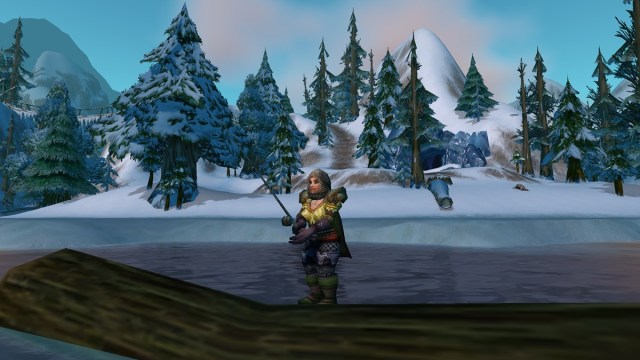 A Dwarf Paladin fishing