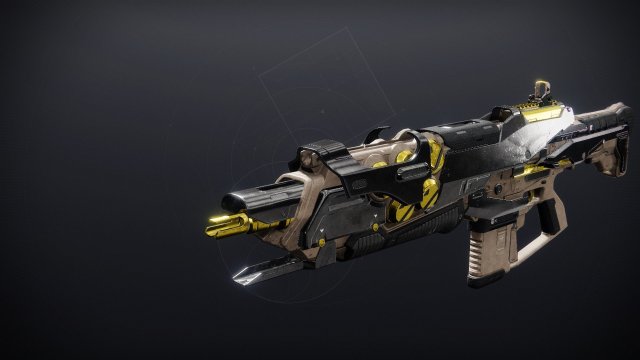The Ros Arago IV auto rifle as shown in the in-game weapon inspect screen.