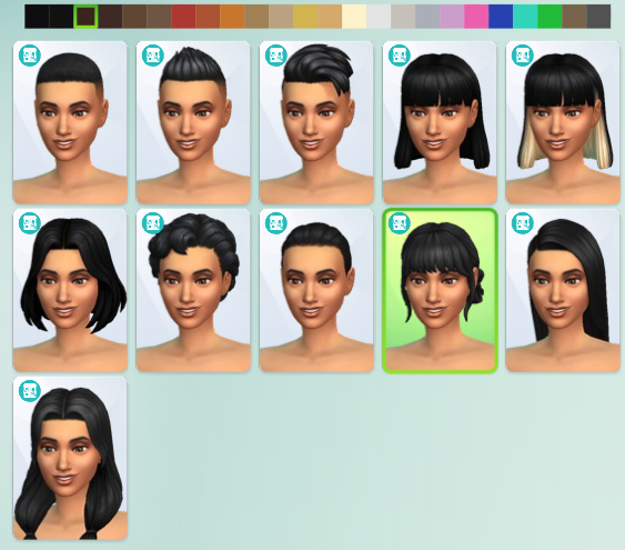 All hairs in The Sims 4 For Rent.