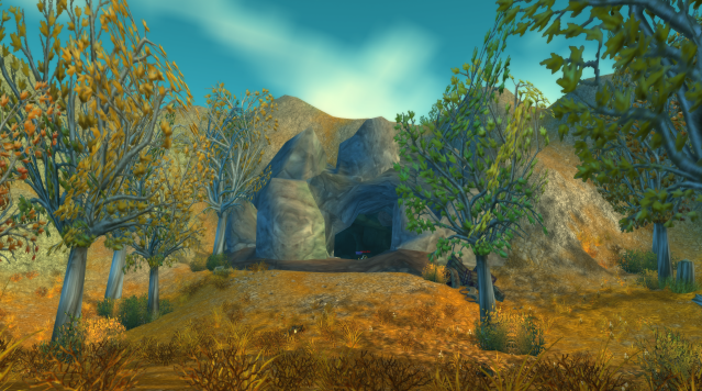 Screenshot in WoW Classic of the entrance to Gold Coast Quarry in Westfall