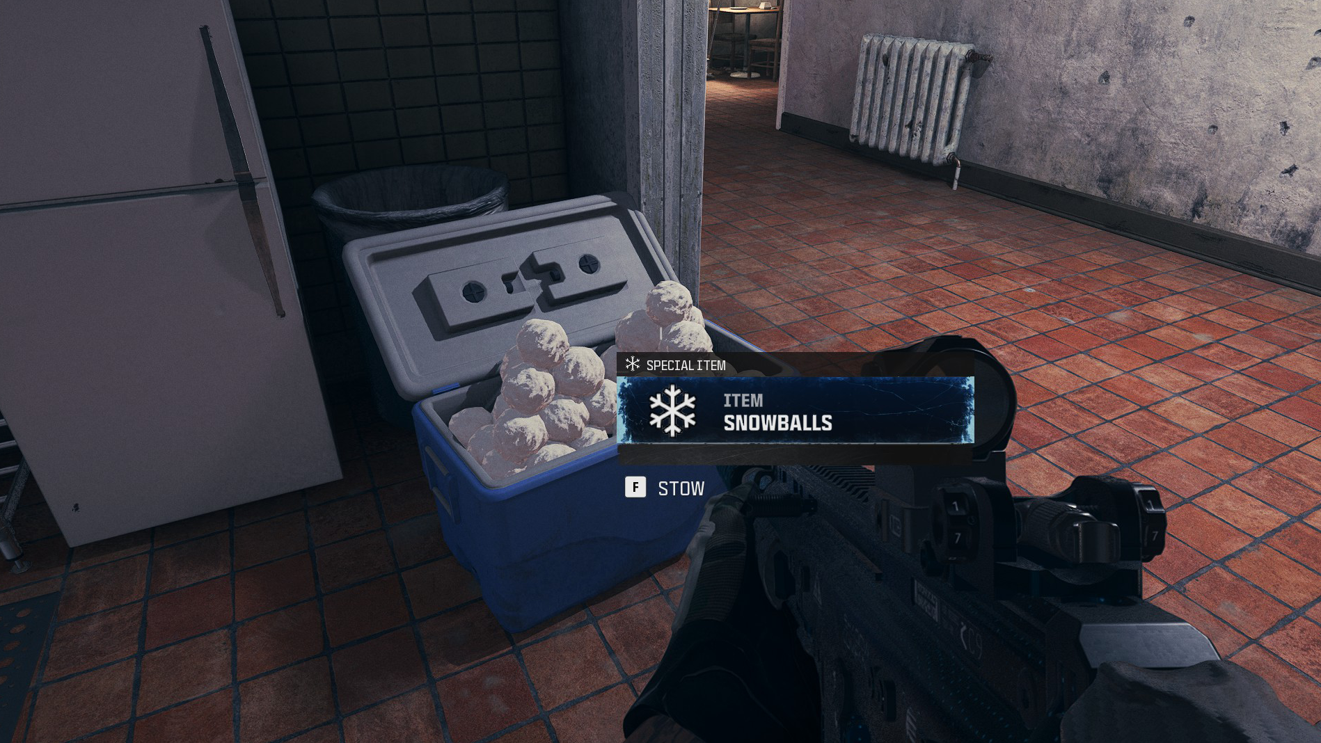 Snowball cooler in MW3 Zombies