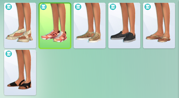 All shoes in The Sims 4 For Rent.