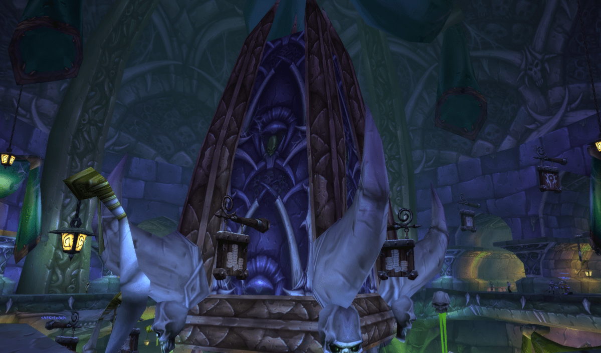 The Undercity capitol city in World of Warcraft Classic.