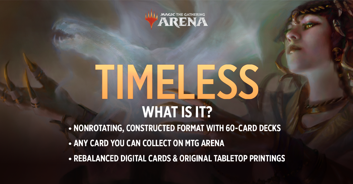 Wizarrd casting a spell for MTG Arena Timeless format