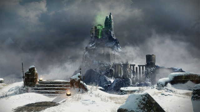 The castle from Warlord's Ruin, as seen in a promotional shot