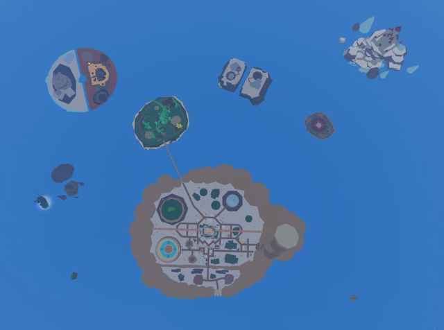 A map showing all islands on the second sea in Blox Fruits