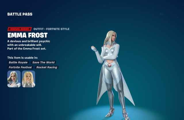 Emma Frost in Fortnite