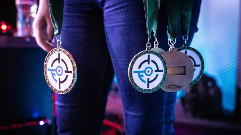 Medals from past Fragadelphia event, Fragadelphia 17