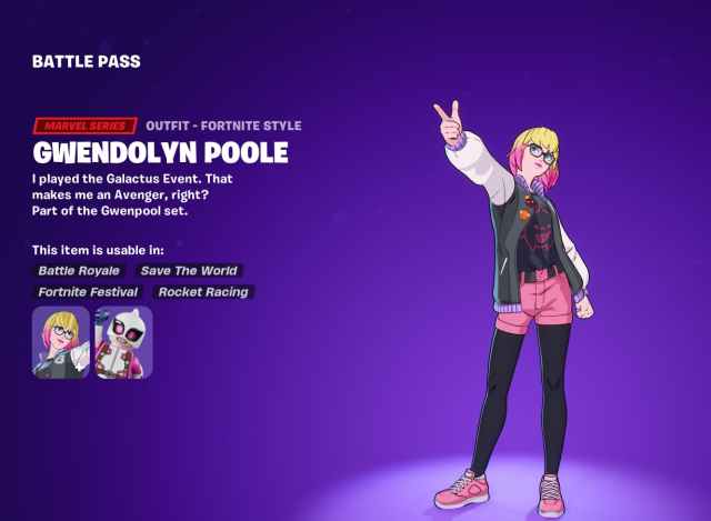 Gwendolyn Poole in Fortnite