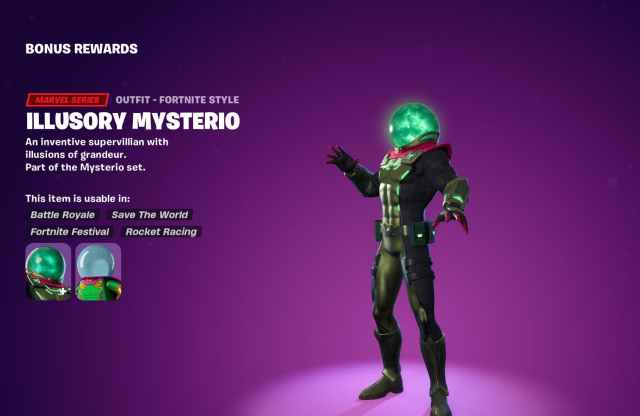 Illusory Mysterio in Fortnite