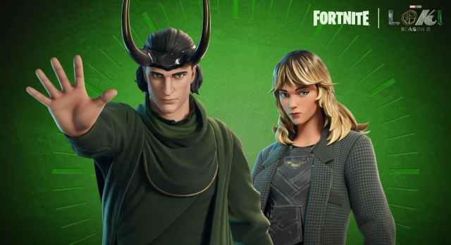 Loki (GoS) and Sylvie skins in Fortnite