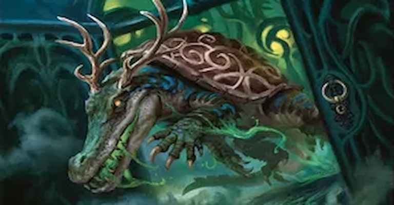 Crocodile Elk Turtle in the woods of Ravnica