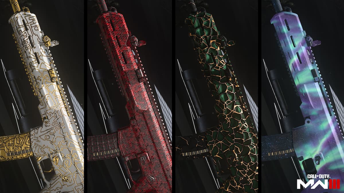 All four MW3 Zombies mastery camos