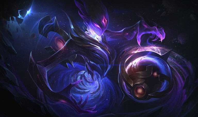 Orianna manipulating her orb in space.