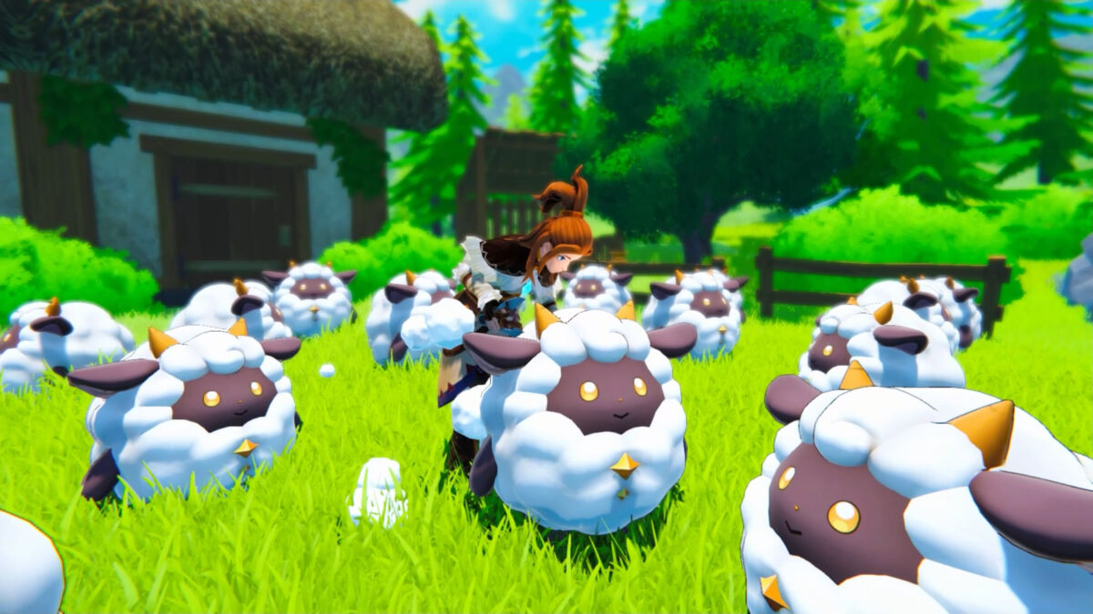 An image of a group of Lamballs from Palword