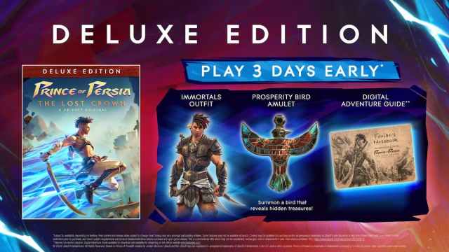 All rewards in the deluxe version of Prince of Persia The Lost Crown