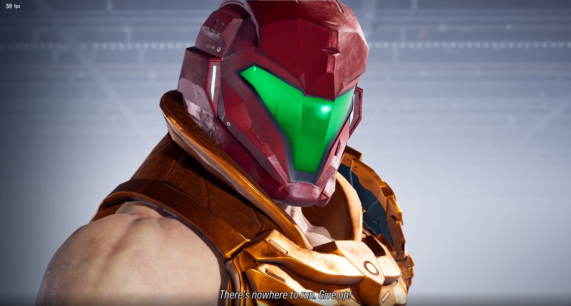 A screenshot of the Samus Aran Lars character customization from Tekken 8.