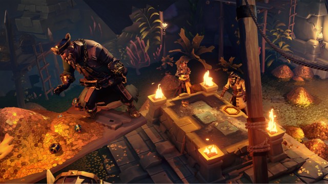 A scene in the ship in Sea of Thieves