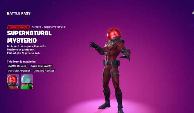 Supernatural Mysterio in Fortnite