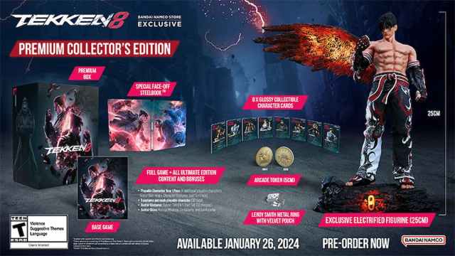 Limited edition Jin statue and other Tekken 8 bonuses.