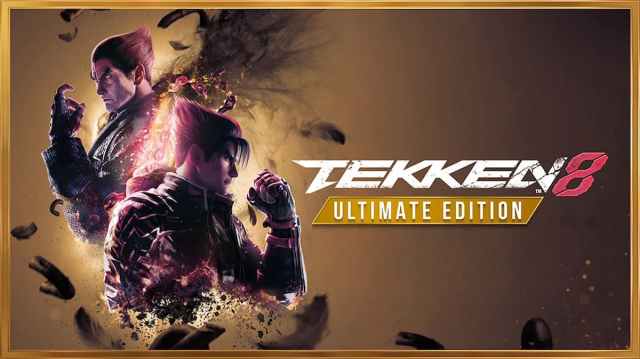 Jin and Kazuya on the Tekken 8 logo.