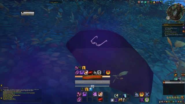 A pair of glasses on a rock in WoW Dragonflight