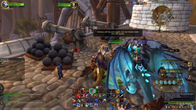 Lord Greymane is accompanying a player to Gilneas in Stormwind