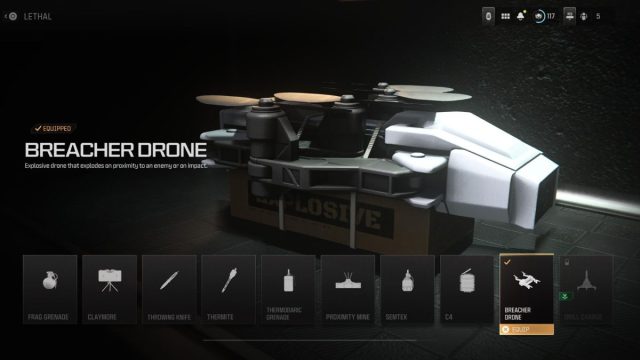 breacher drone equipment in mw3