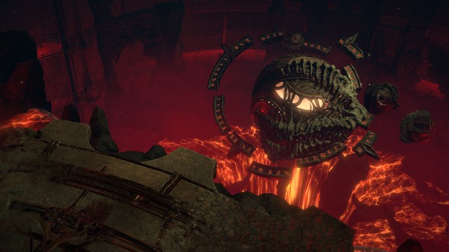 An ominous, demonic mechanical contraption in Diablo 4 season three.