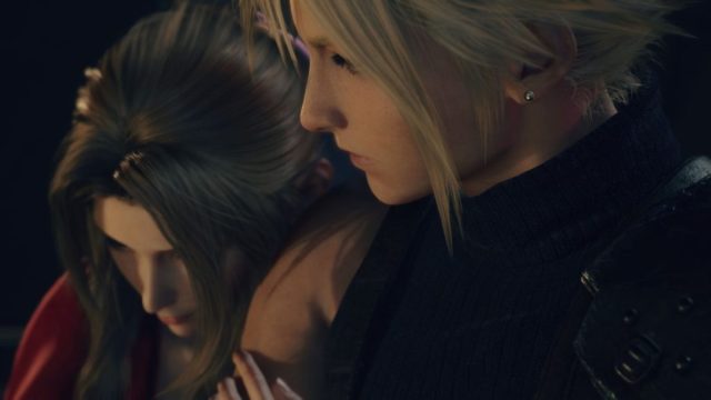 aerith hugging cloud in final fantasy 7 rebirth