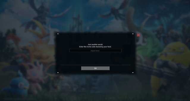 Multiplayer Join Screen in Palworld