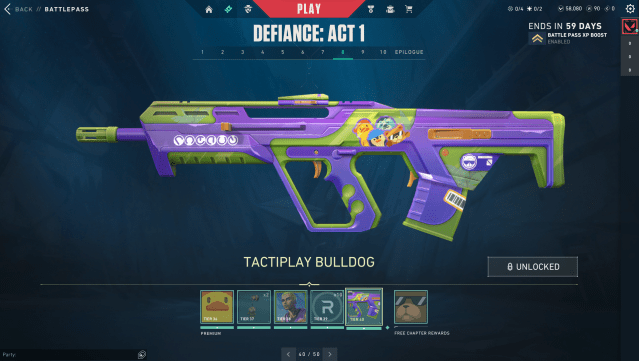 The Tactiplay Bulldog in VALORANT.