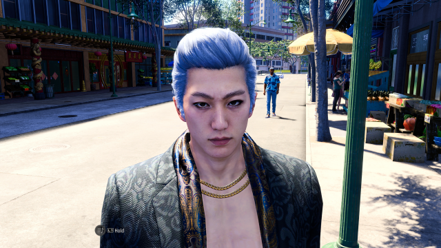 Joongi Han wearing his outfit from Yakuza 6 in Like a Dragon: Infinite Wealth