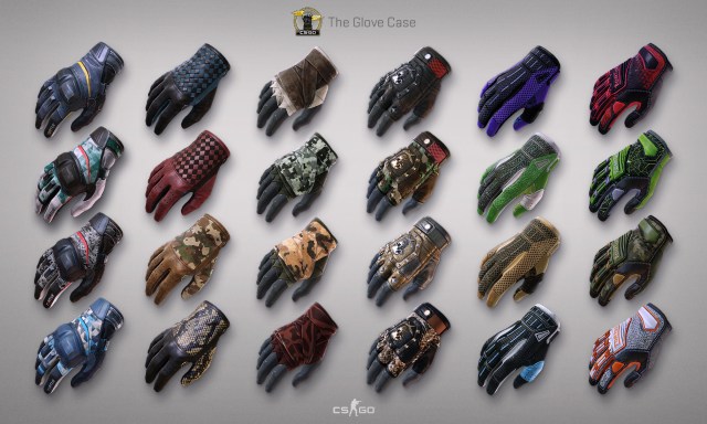 Gloves from the Glove Case in CS2.
