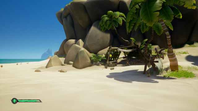 Green tent on Sailor's Bounty in Sea of Thieves