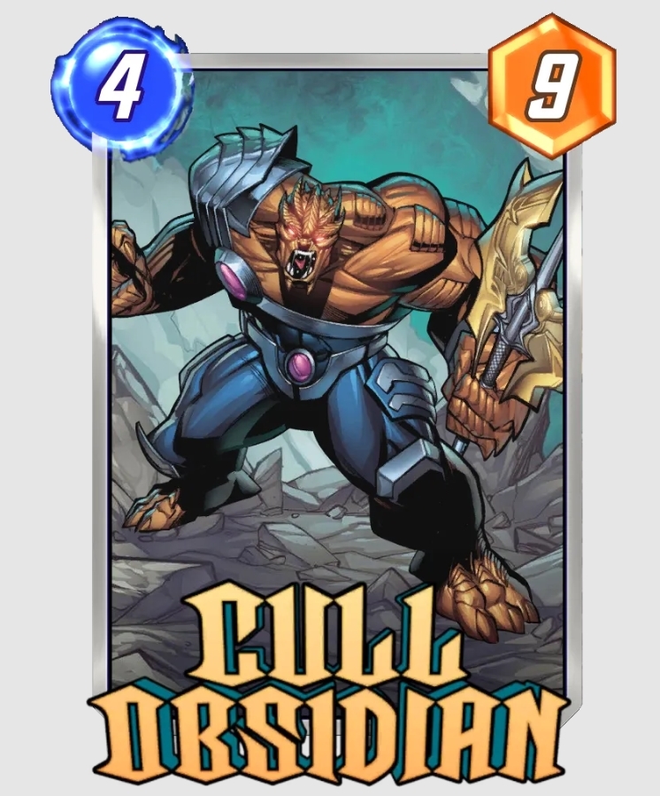 Cull Obsidian Marvel Snap card art.