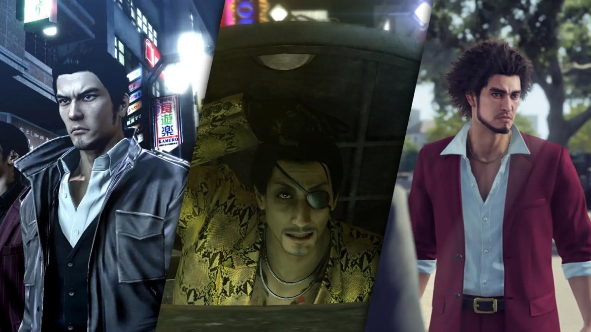 Yakuza Like a Dragon collage Kiryu Majima Kasuga