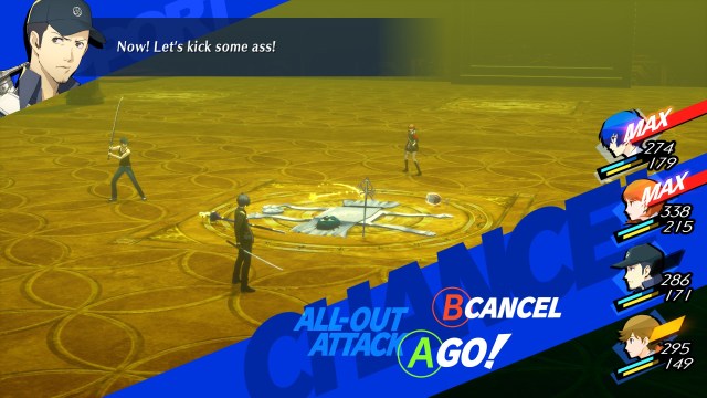 Terminal Table ready for an All-Out Attack in Persona 3 Reload